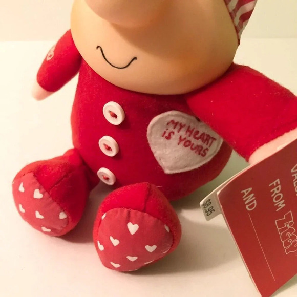 Vintage 1990 American Greetings Ziggy Valentines Day Plush Soft Doll - Picture 14 of 15